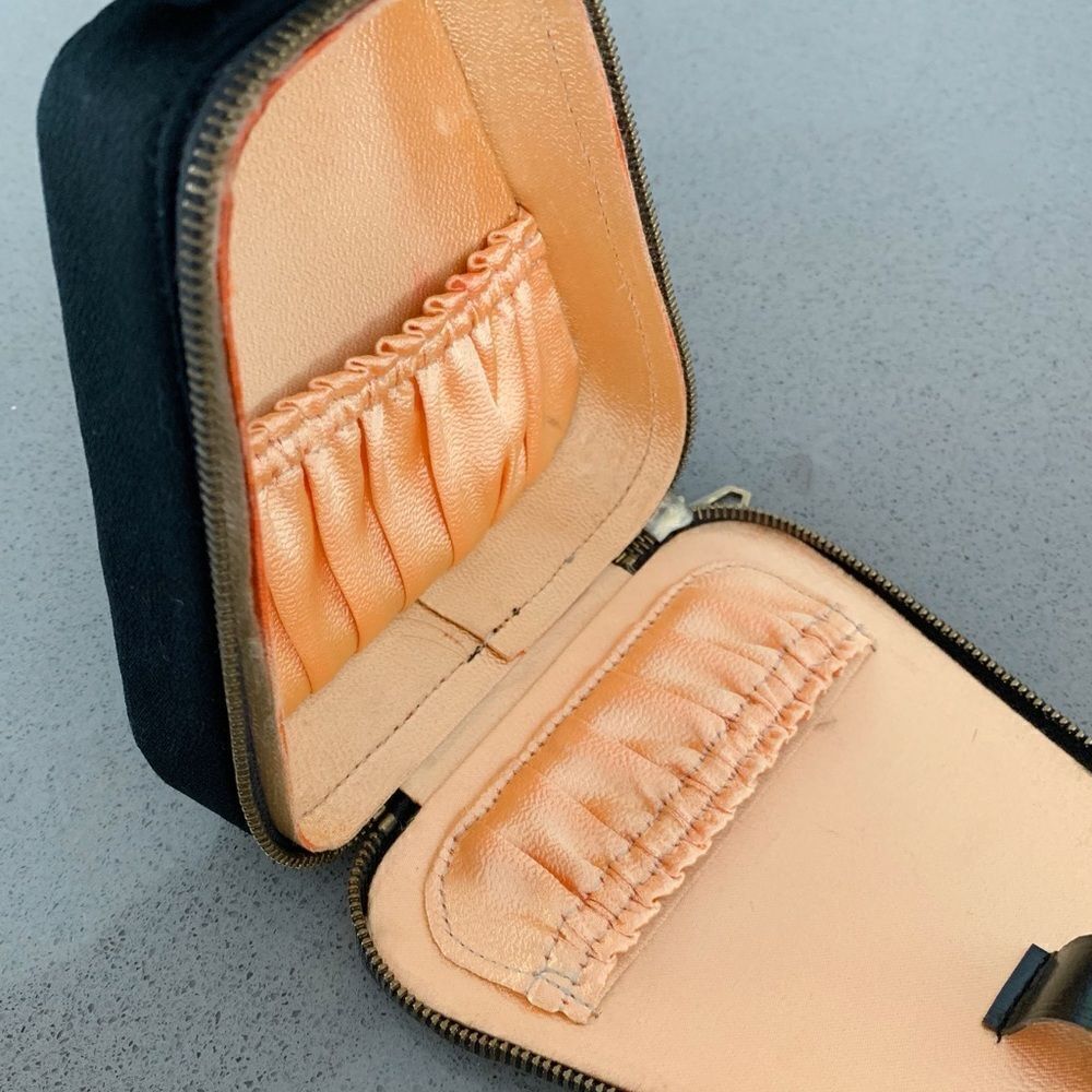 Antique Art Deco Floral Wristlet Case Purse​ - Picture 5 of 5